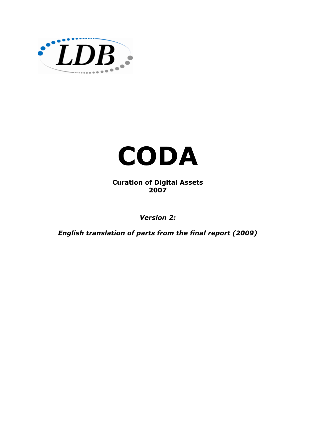 CODA Slutrapport