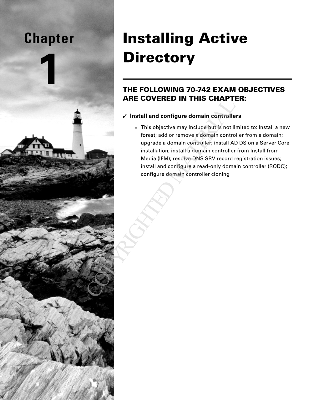 Chapter 1 Installing Active Directory