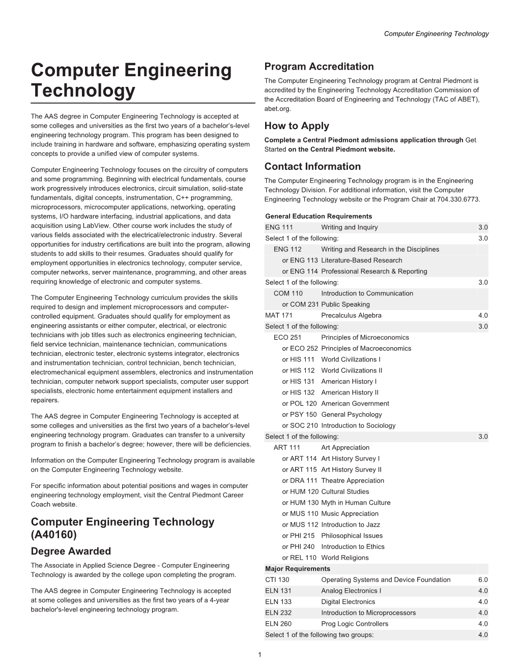 Computer Engineering Technology