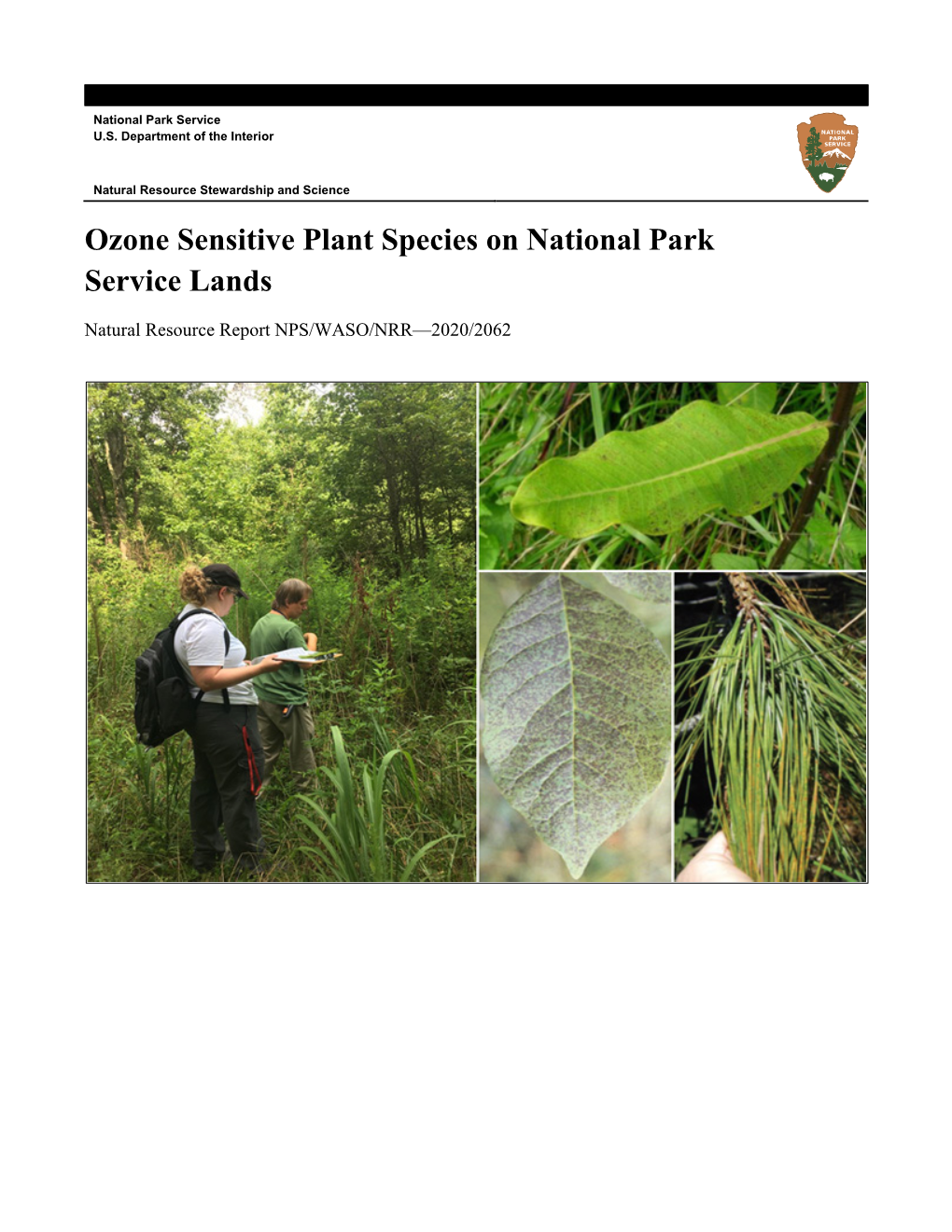 Ozone Sensitive Plant Species on National Park Service Lands