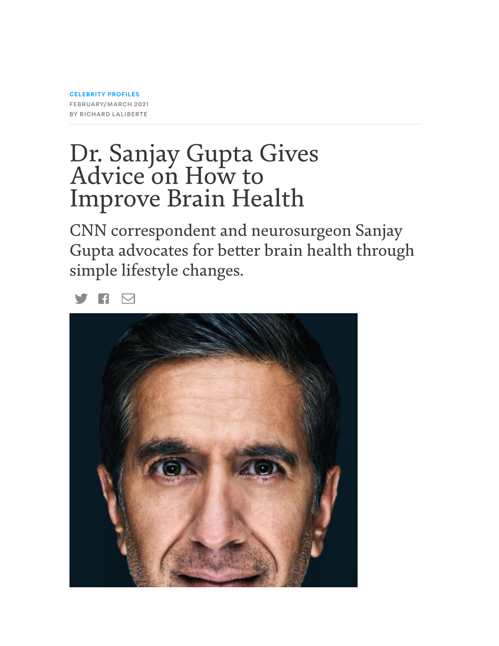 Dr. Sanjay Gupta Gives Advice on How to Improve Brain Health