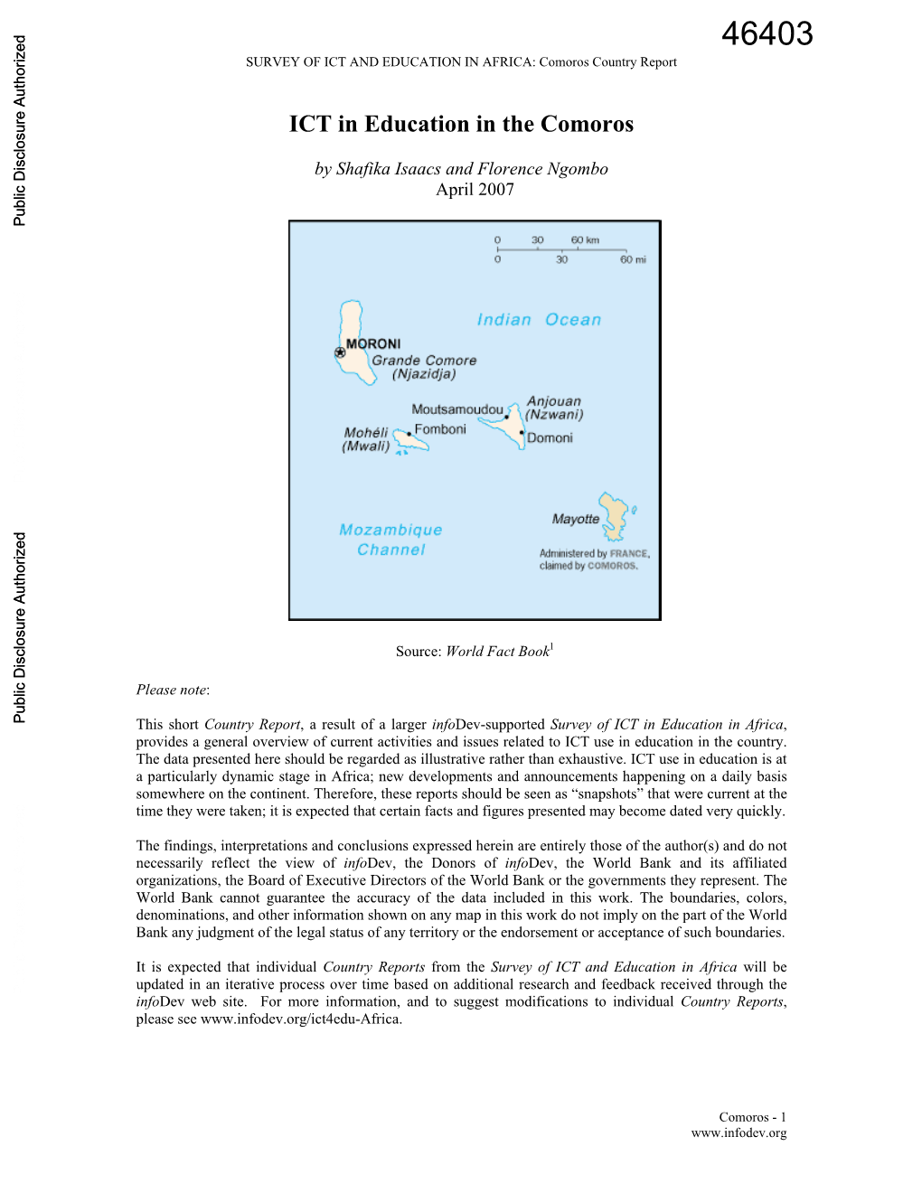 ICT in Education in the Comoros