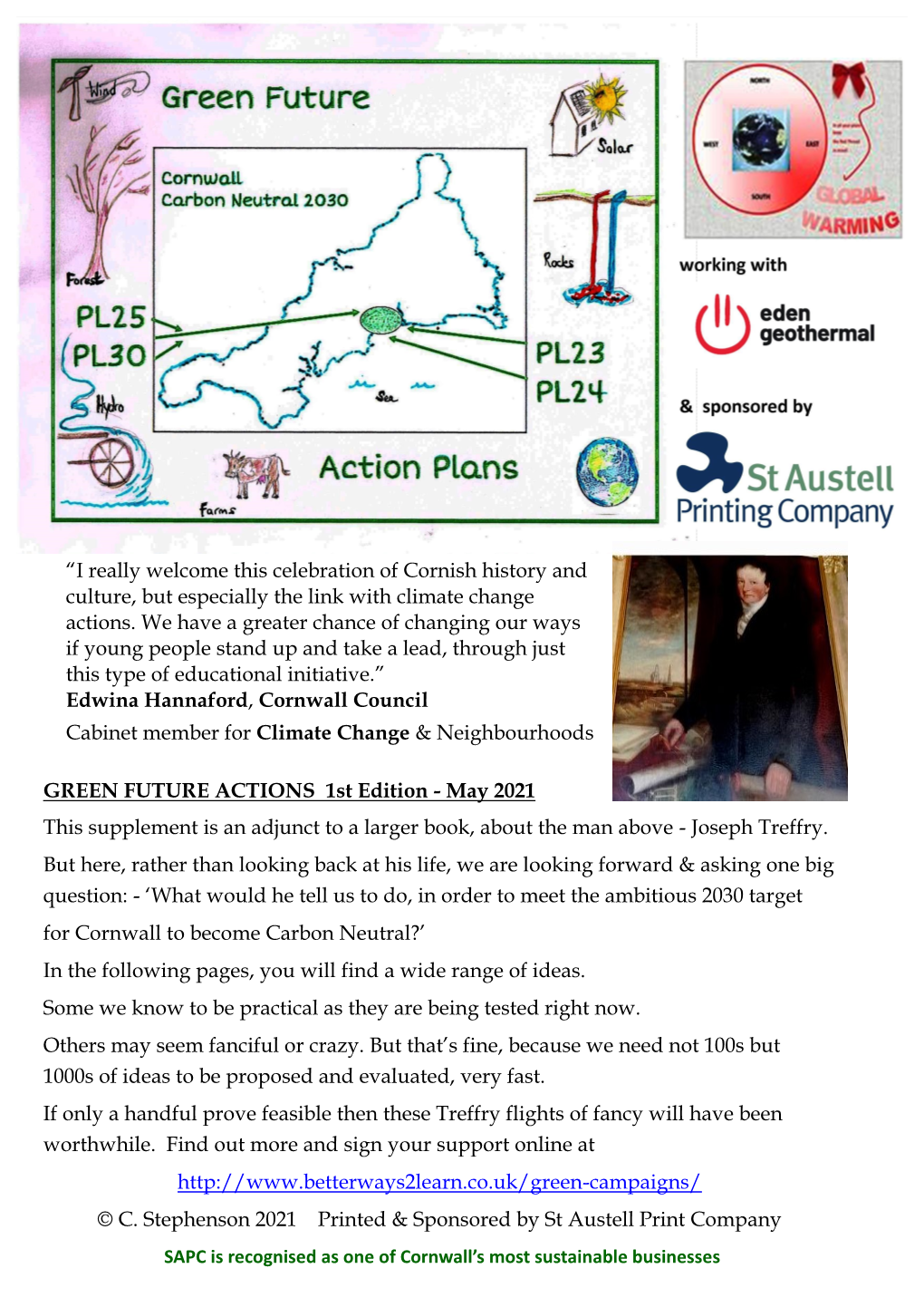 Green Future Action 16 Pages + Sponsor Info
