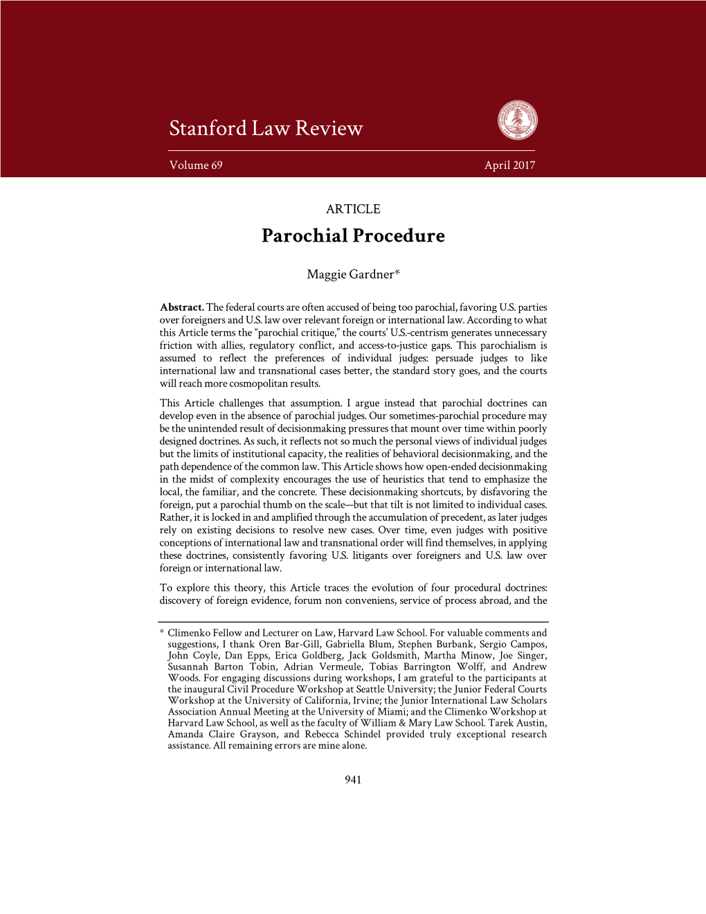Stanford Law Review