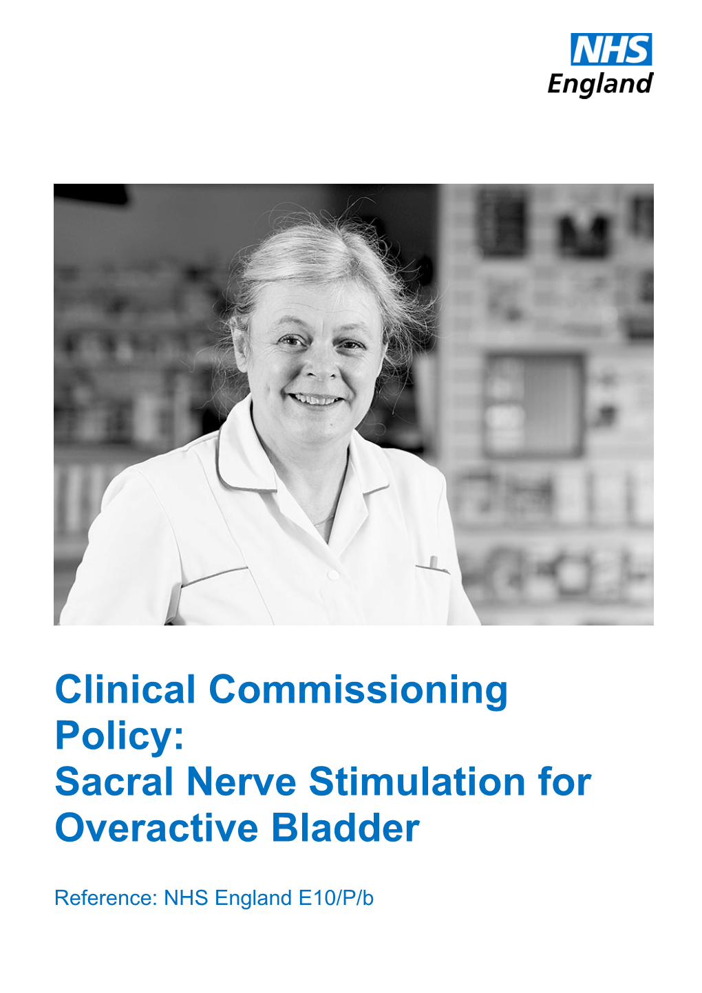 Sacral Nerve Stimulation for Overactive Bladder