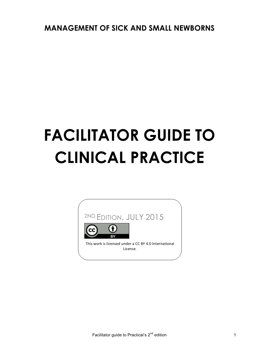 MSSN Facilitator Manual for Clinical Practice