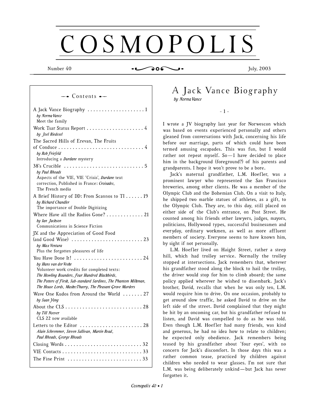 Cosmopolis#40