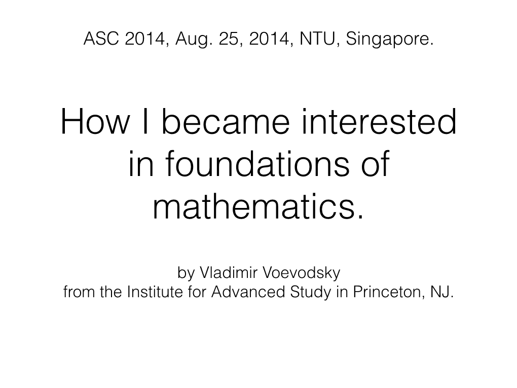 ASC 2014, Aug. 25, 2014, NTU, Singapore