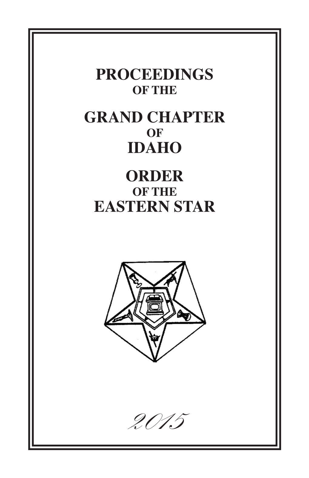Proceedings of the Grand Chapter of Idaho