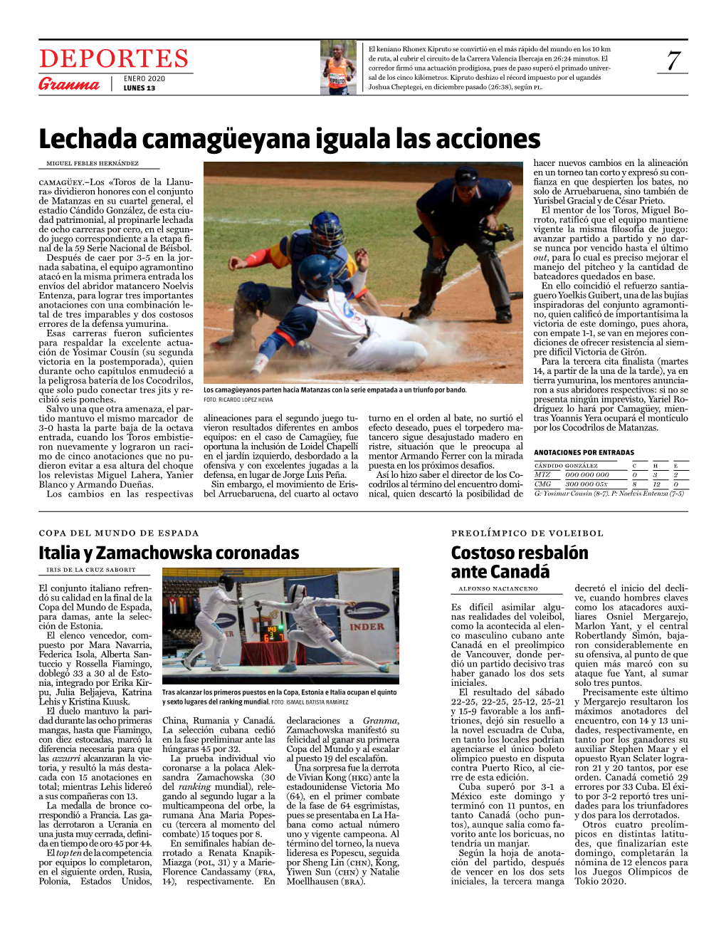 Lechada Camagüeyana Iguala Las Acciones