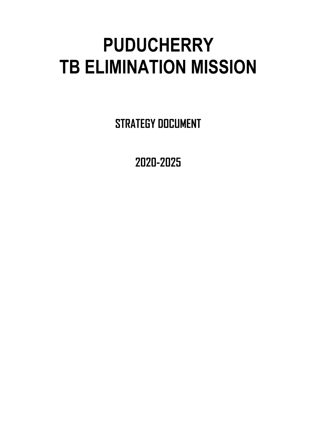 Puducherry Tb Elimination Mission