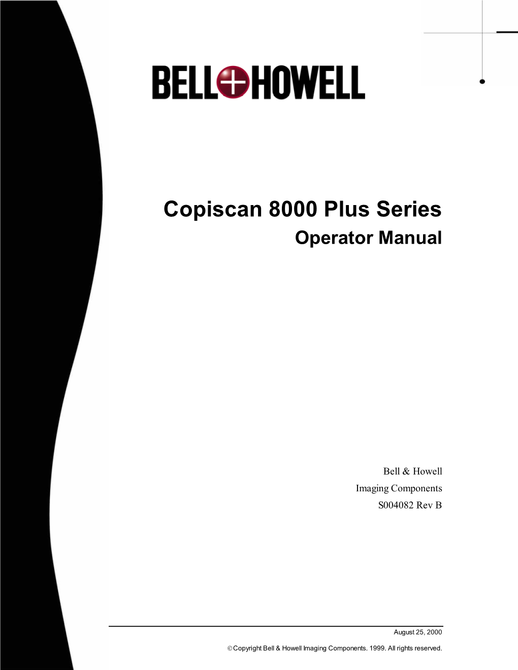 Copiscan 8000 Plus Series Operator Manual