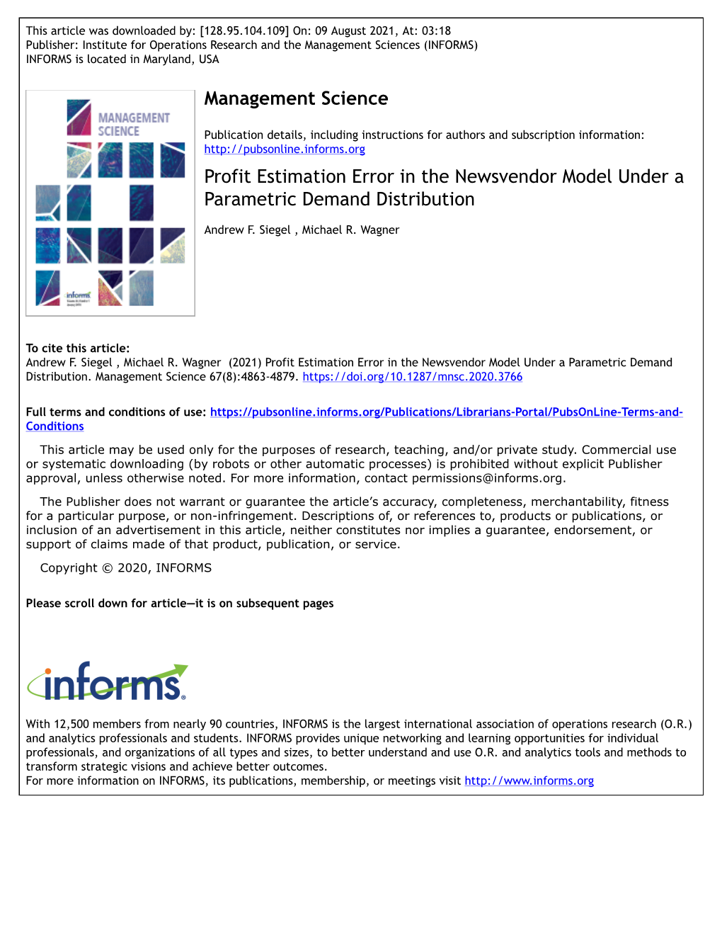 Profit Estimation Error in the Newsvendor Model Under a Parametric Demand Distribution