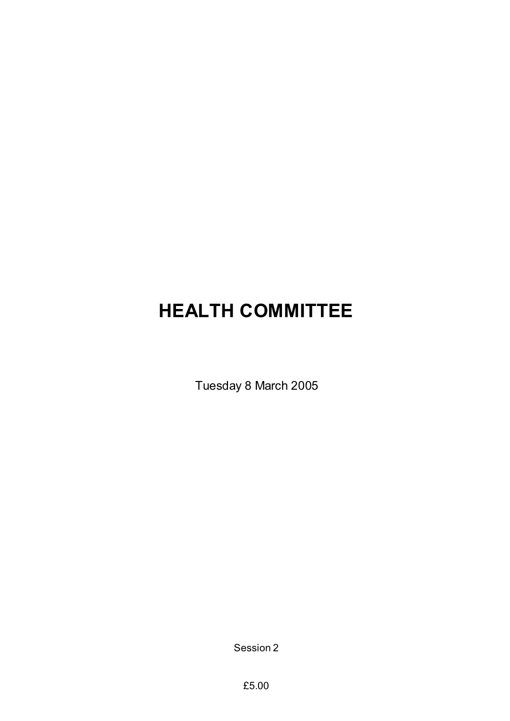 Health Committee