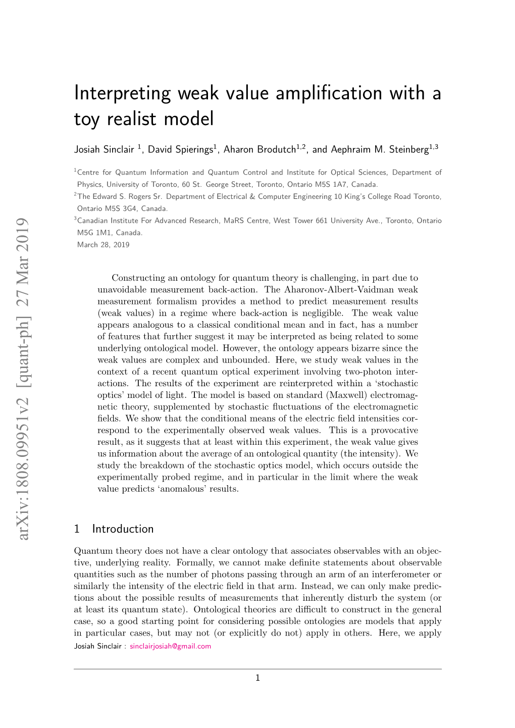 Interpreting Weak Value Amplification with a Toy Realist Model