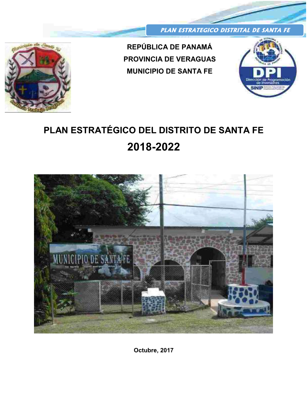 Plan Estratégico Del Distrito De Santa Fe 2018-2022