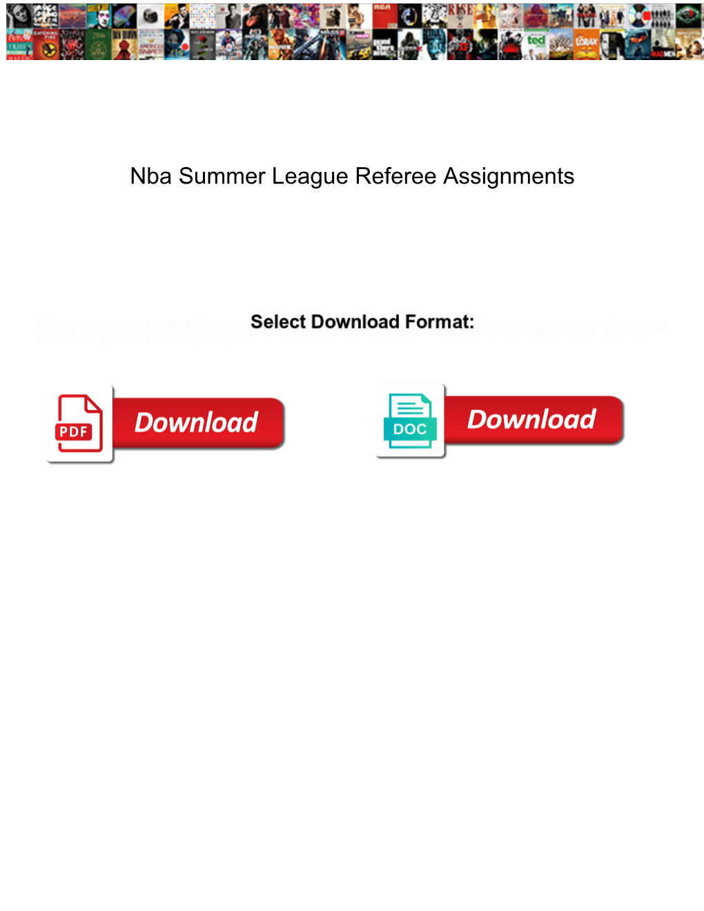 Nba Summer League Referee Assignments