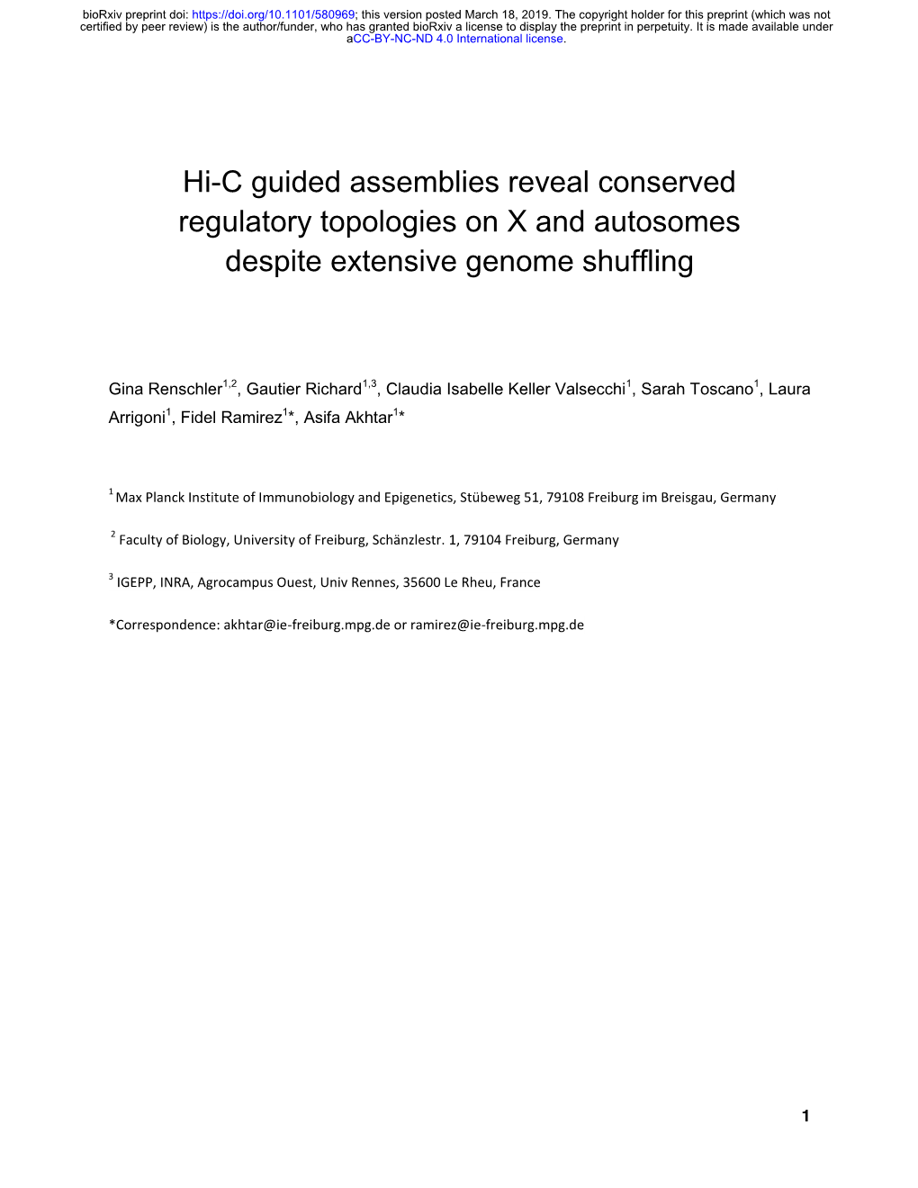 Hi-C Guided Assemblies Reveal Conserved Regulatory Topologies on X and Autosomes Despite Extensive Genome Shuffling