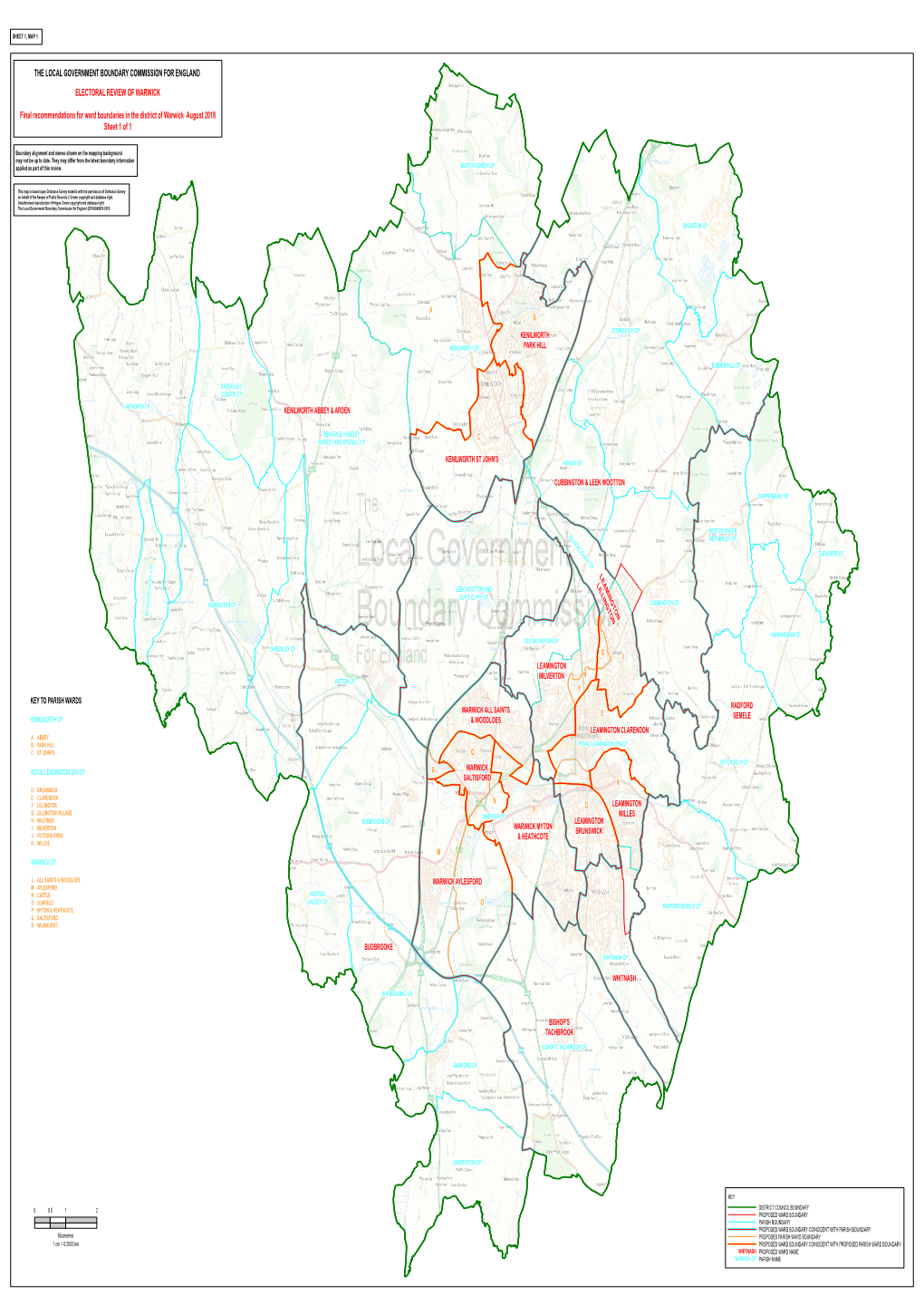 THE LOCAL GOVERNMENT BOUNDARY COMMISSION for ENGLAND ELECTORAL REVIEW of WARWICK Final Recommendations for Ward Boundaries in Th