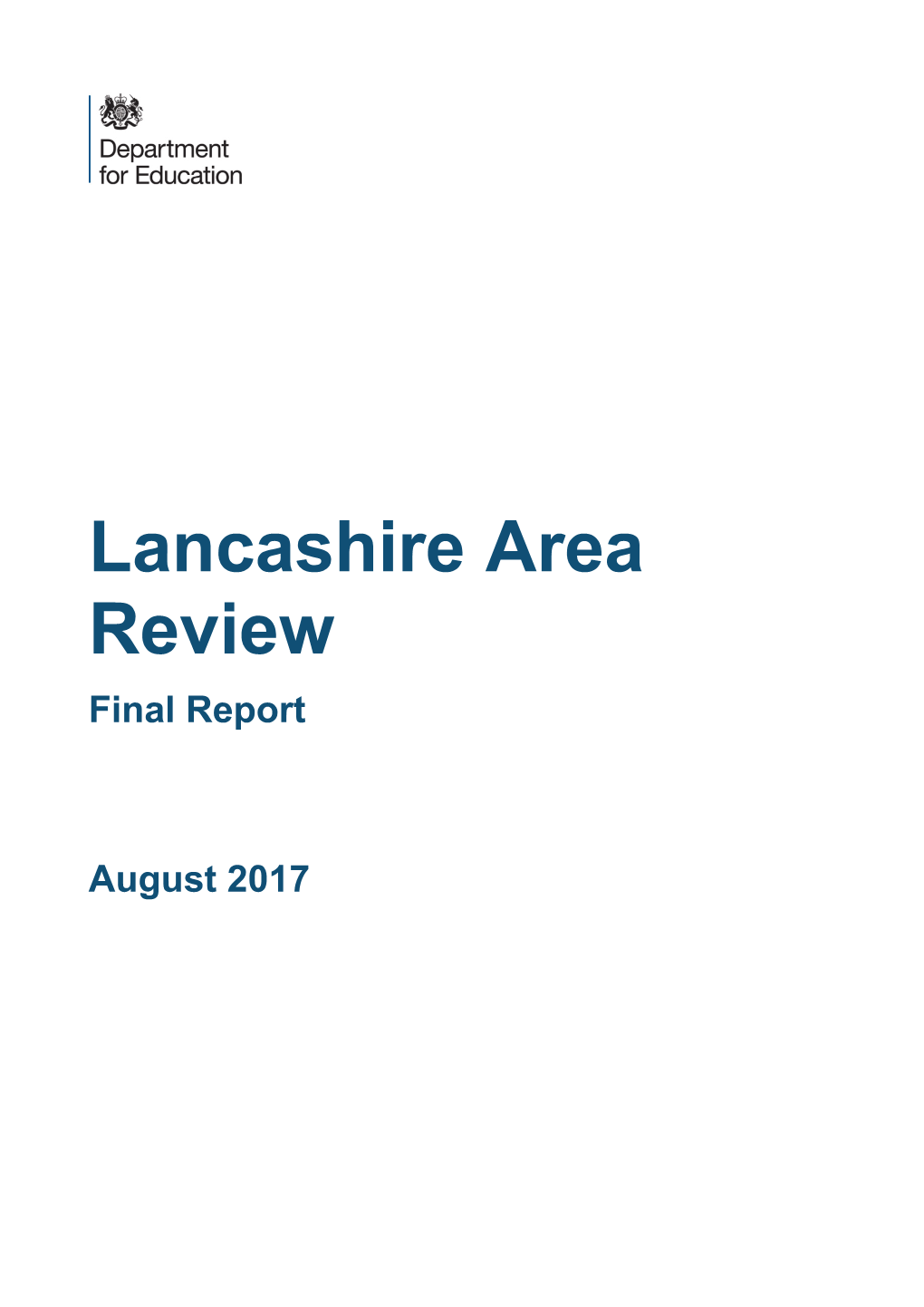 Lancashire Area Review Final Report