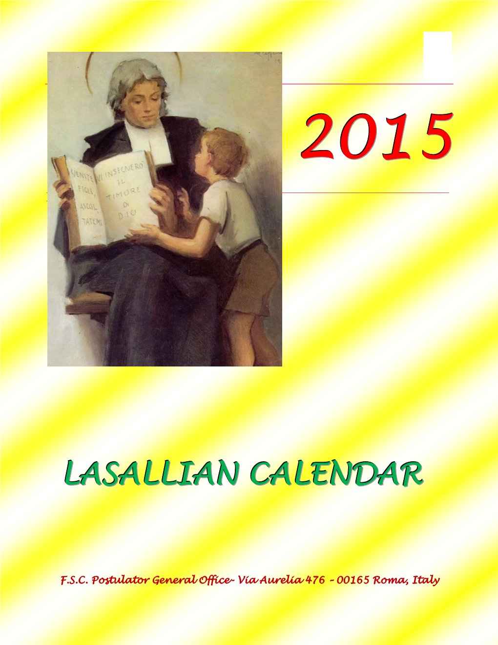 Lasallian Calendar