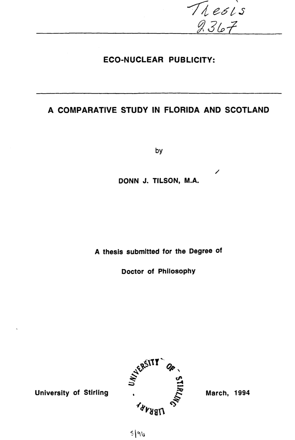 Eco-Nuclear Publicity: a Comparative Study In