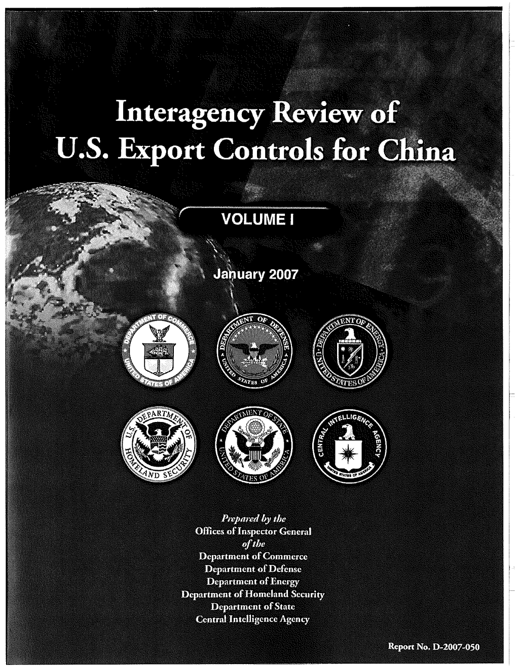 Interagency Review of U.S. Export Controls for China