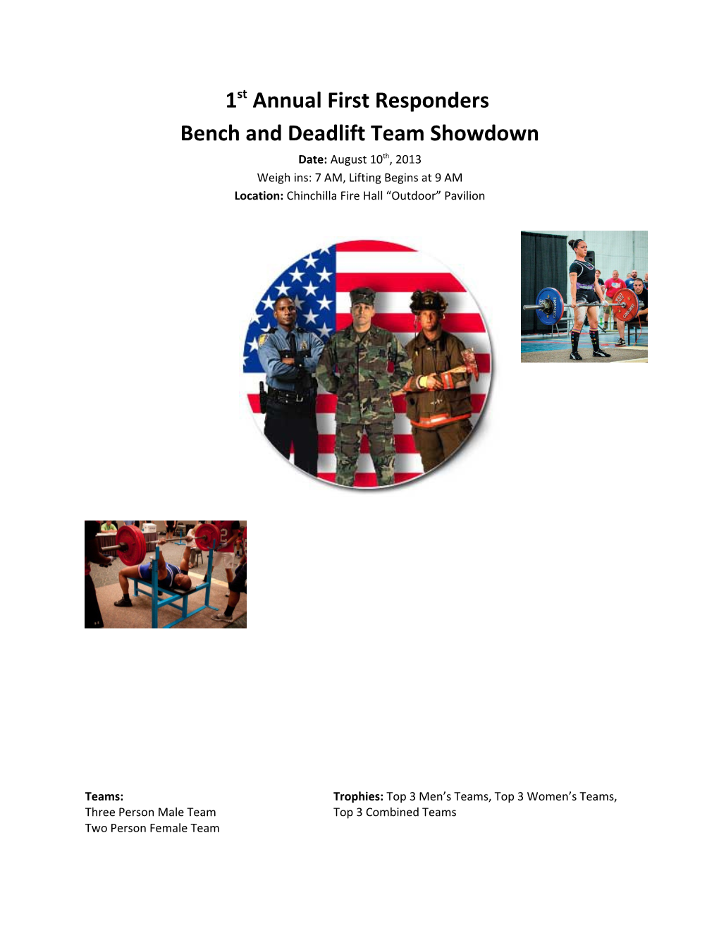 Bench and Deadlift Team Showdown