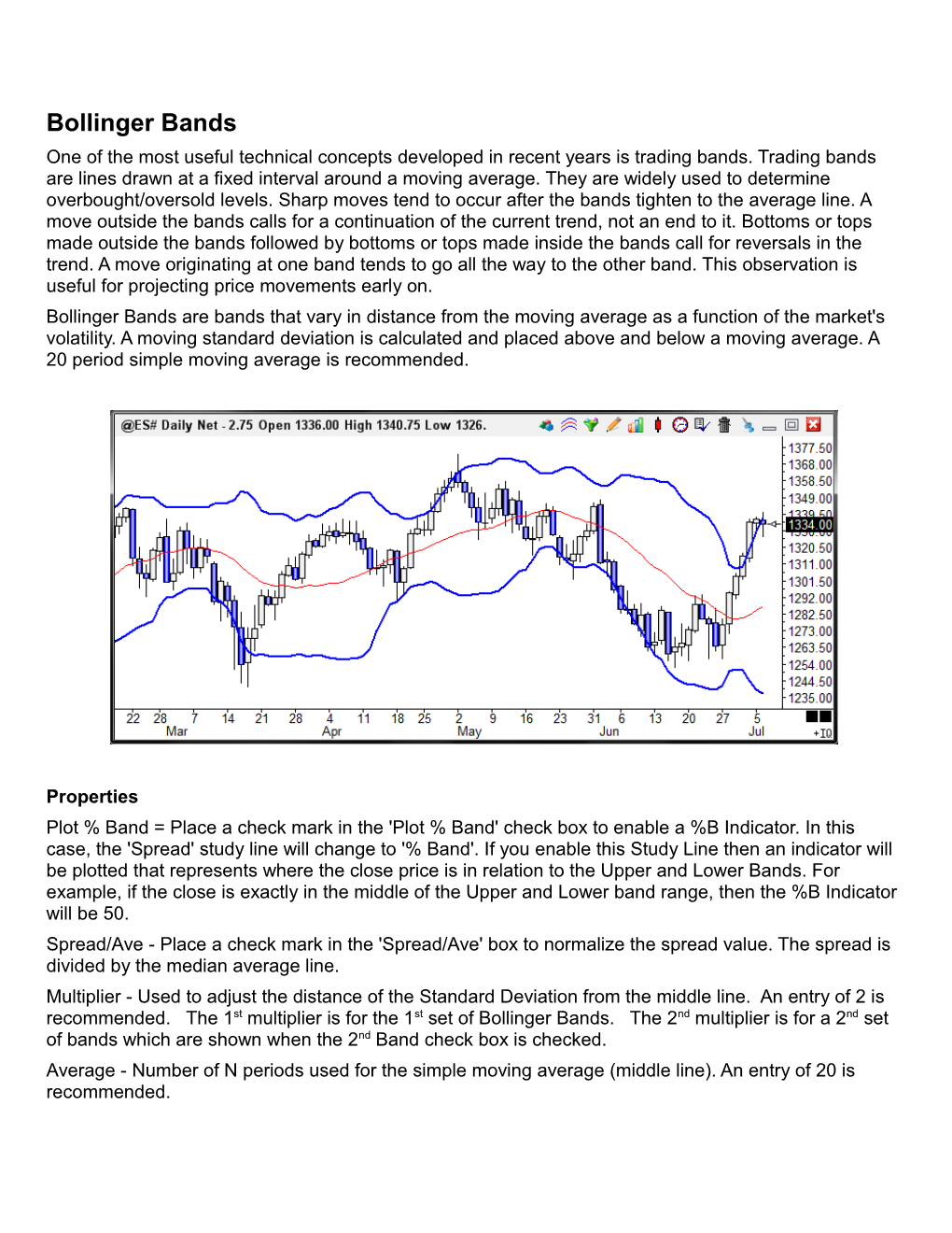 Bollinger Bands One of the Most Useful Technical Concepts Developed in Recent Years Is Trading Bands