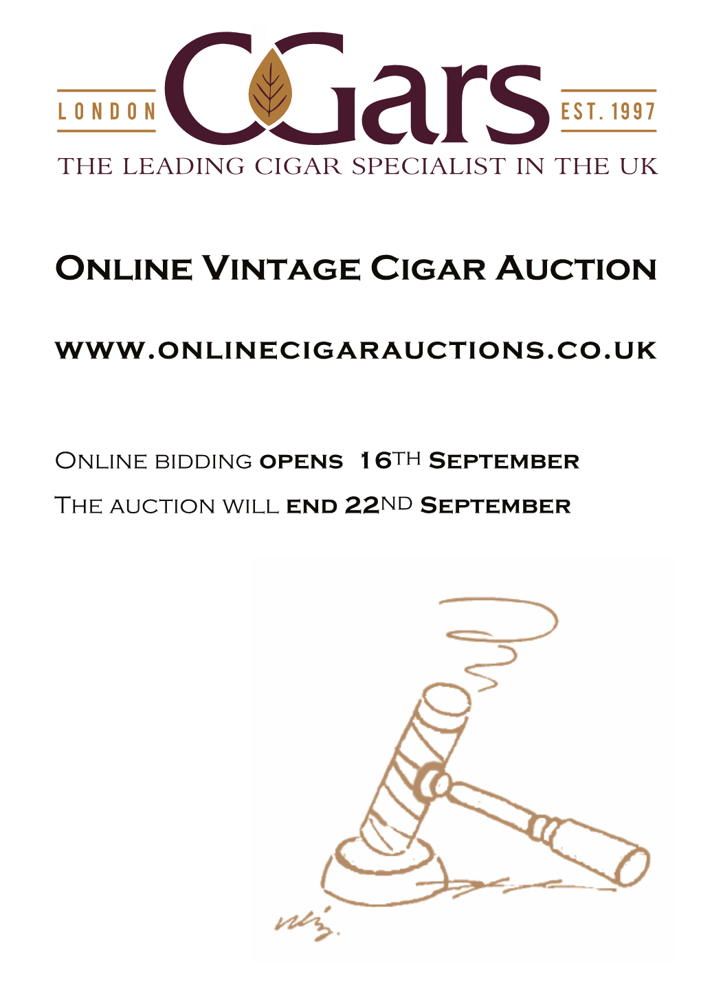 Online Vintage Cigar Auction