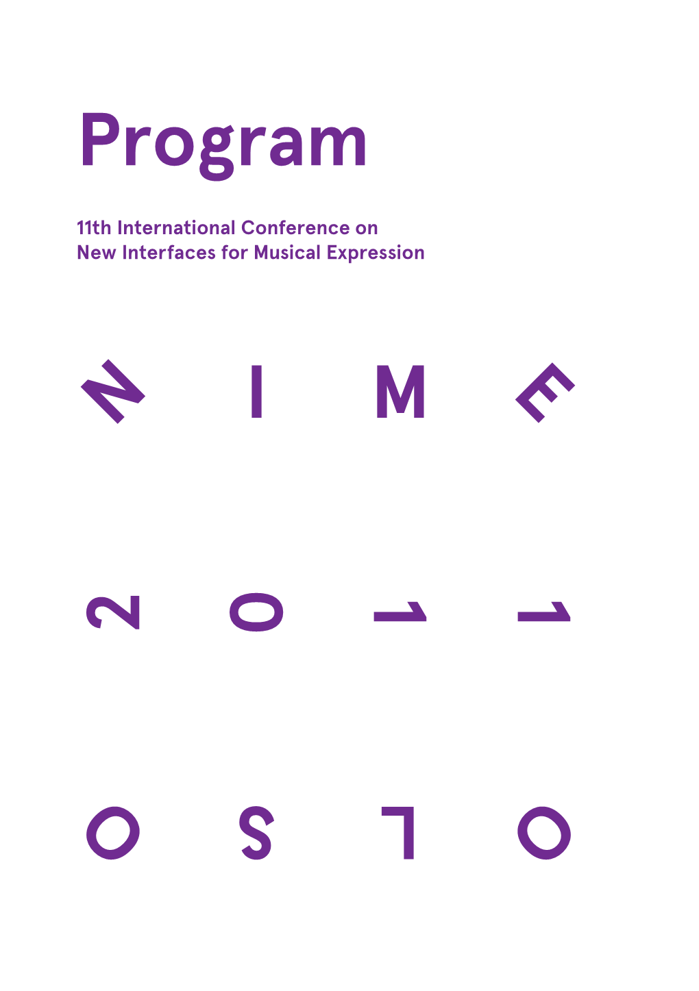 NIME 2011 Program Book