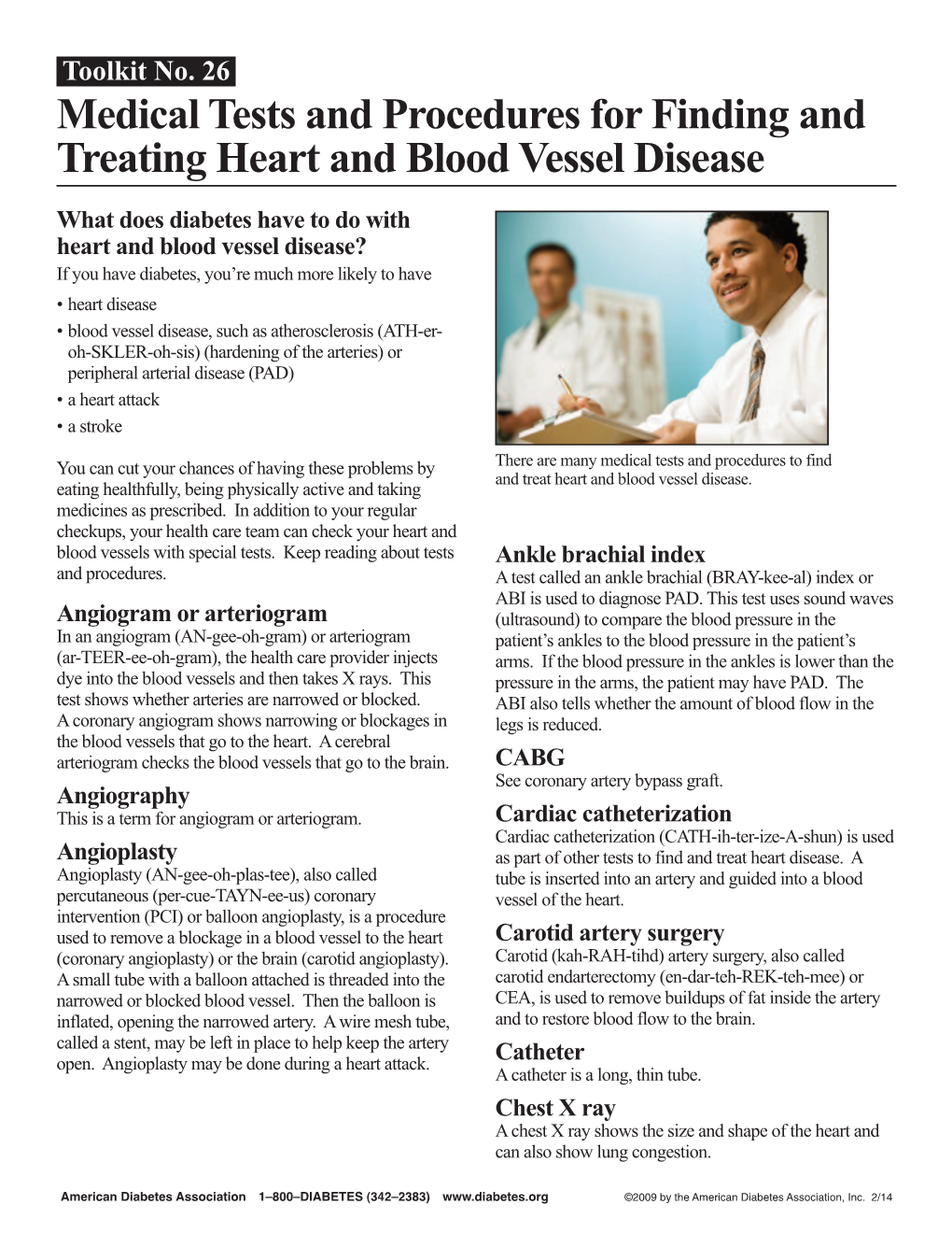 Medical Tests and Procedures for Finding and Treating Heart and Blood Vessel Disease