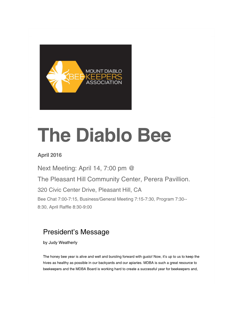 The Diablo Bee
