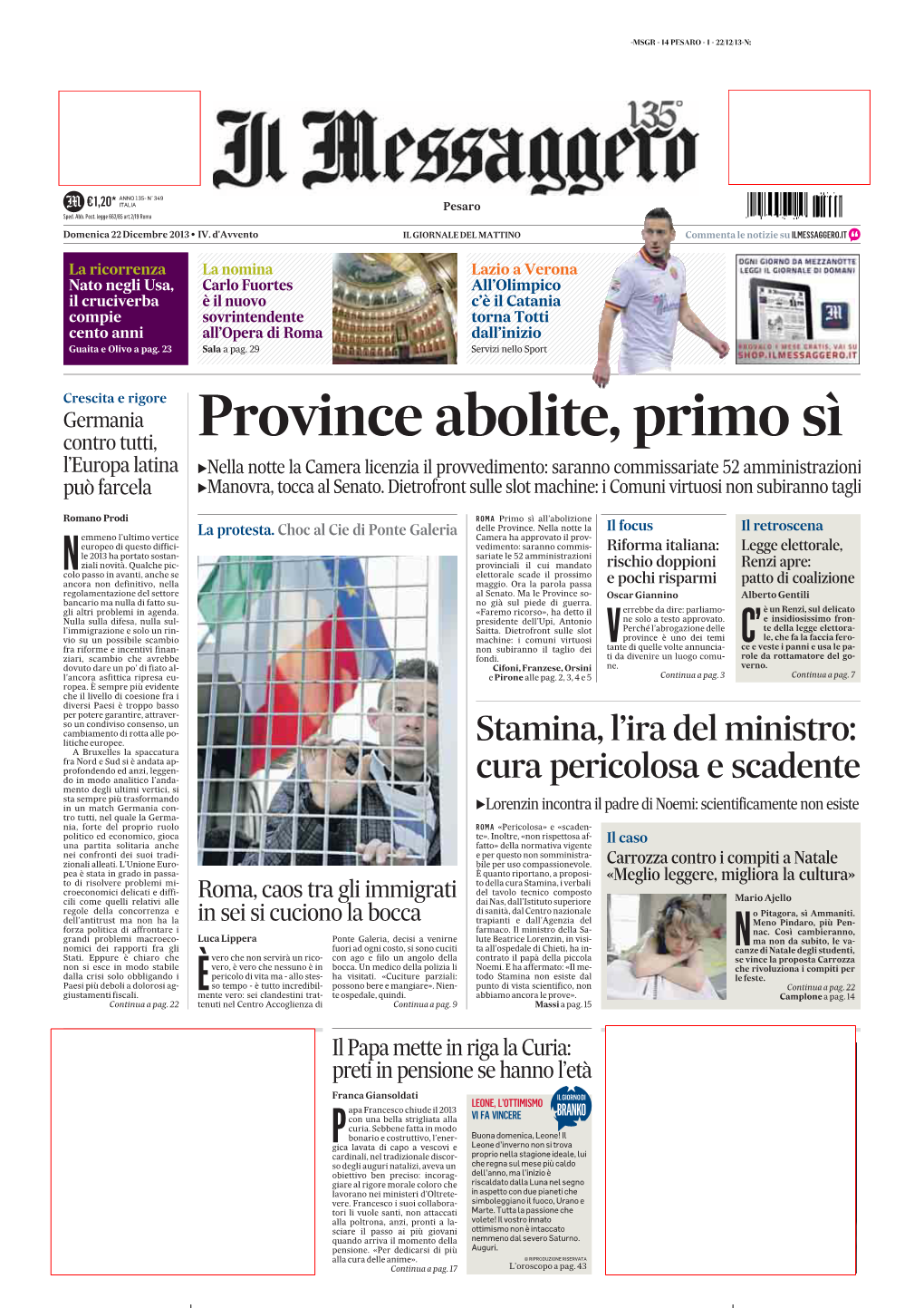 Province Abolite, Primo Sì