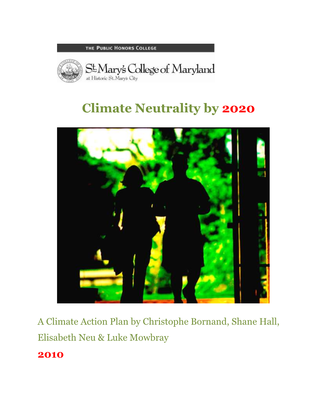 Climate Neutrality by 2020