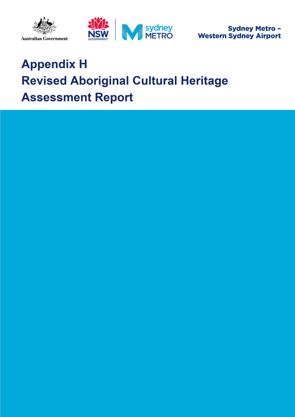 Revised Aboriginal Cultural Heritage Assessment Report