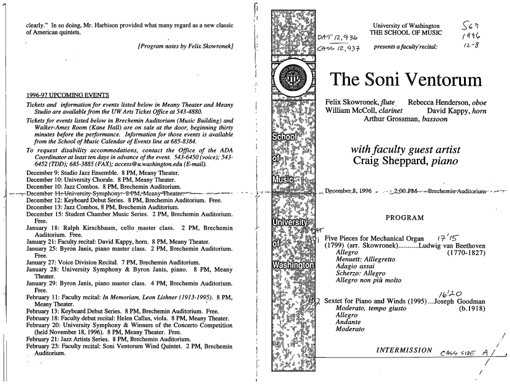 The Soni Ventorum