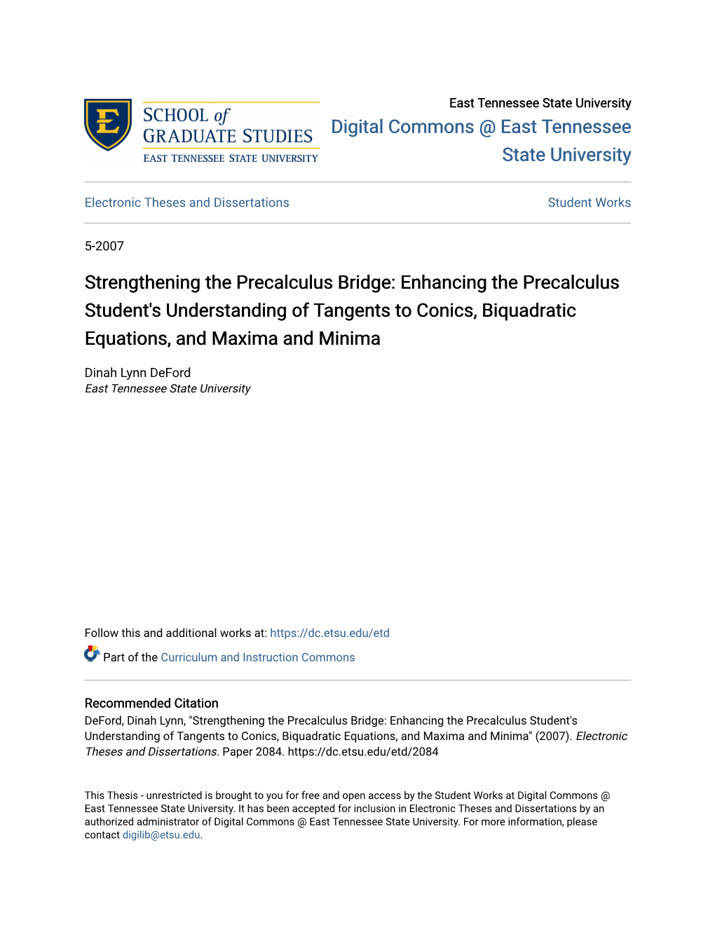 Enhancing the Precalculus Student's Understanding of Tangents to Conics, Biquadratic Equations, and Maxima and Minima