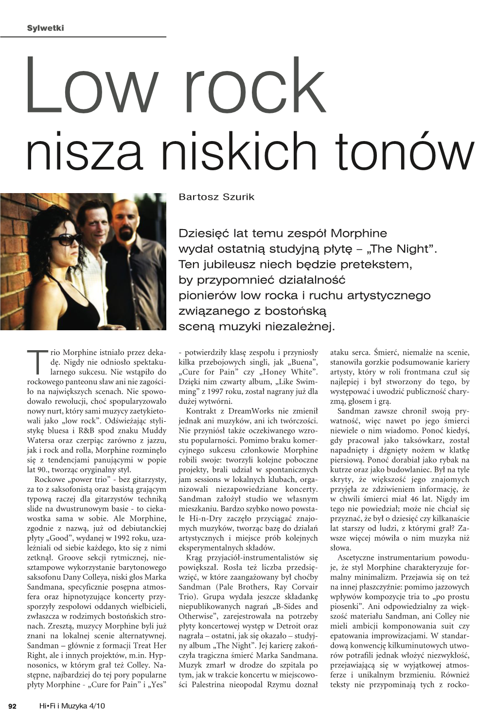 Nisza Niskich Tonów