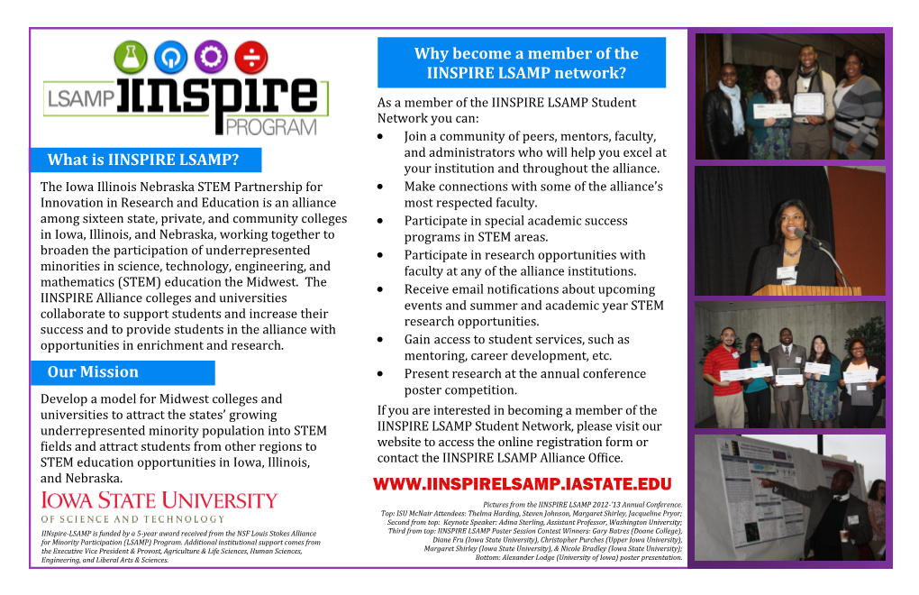 Why Become a Member of the IINSPIRE LSAMP Network?