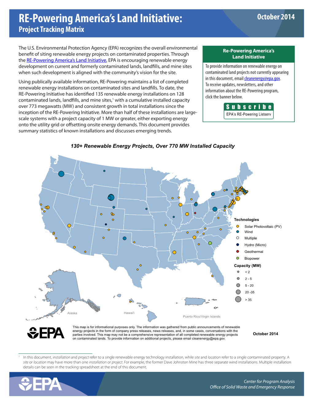 RE-Powering America's Land Initiative