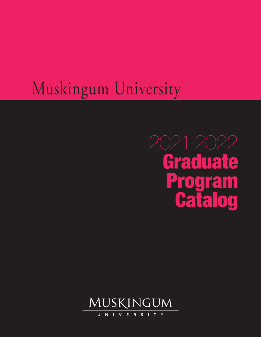 2020‑2021 Graduate Program Catalog