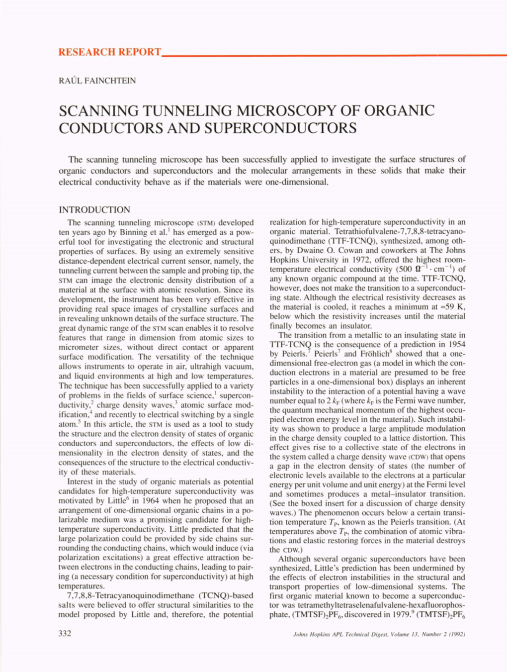 Scanning Tunneling Microscopy of Organic Conductors and Superconductors