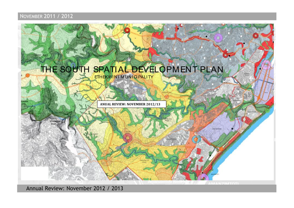 The South Spatial Development Plan Ethekwi N I M Un I Cipali Ty