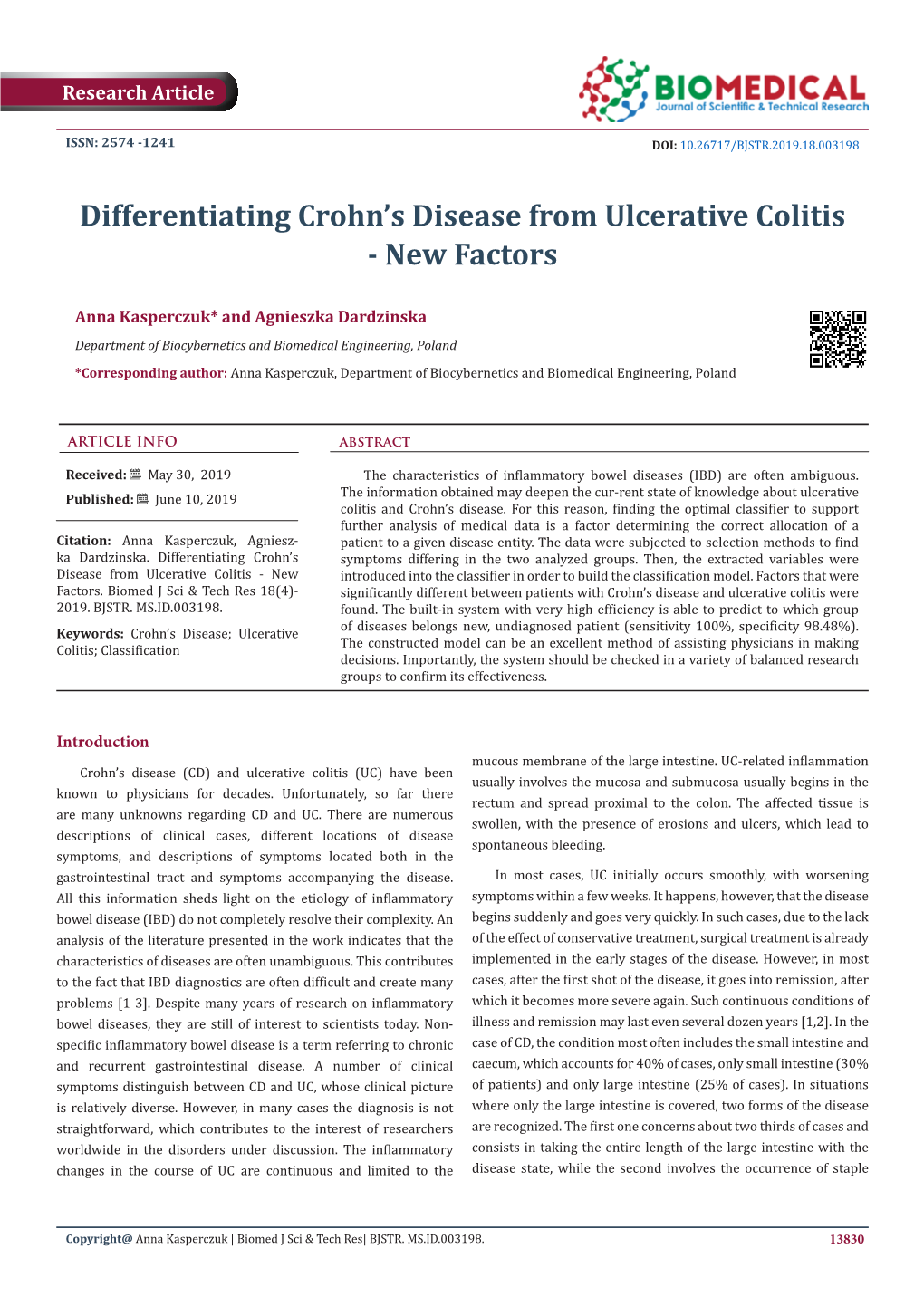 Differentiating Crohn's Disease from Ulcerative Colitis