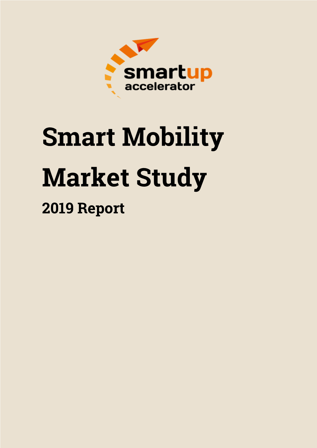 Smart Mobility Market Study 2019 Report