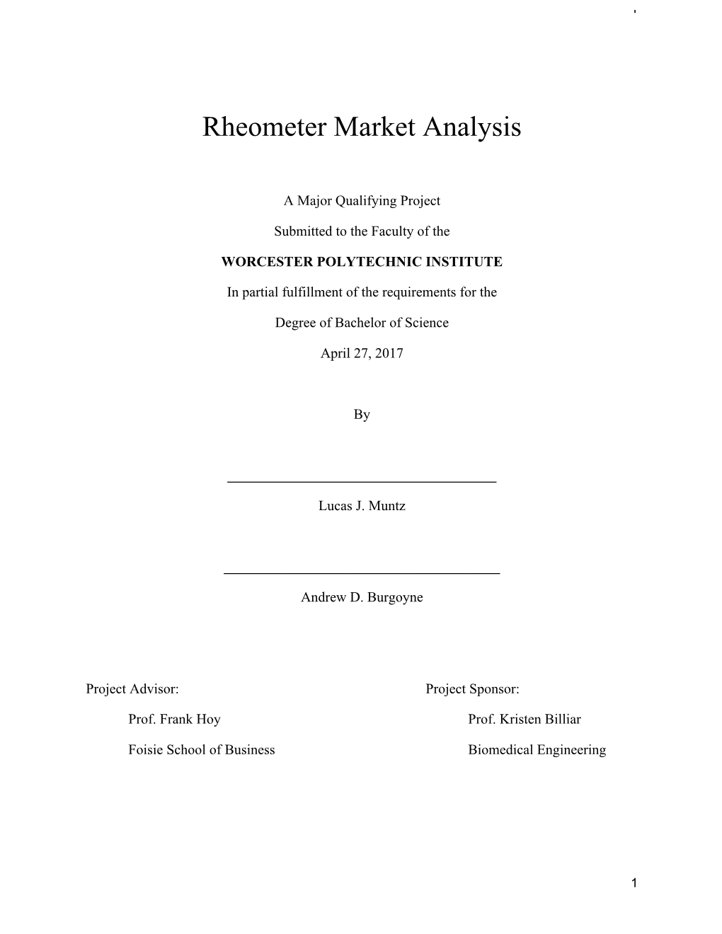 Rheometer Market Analysis