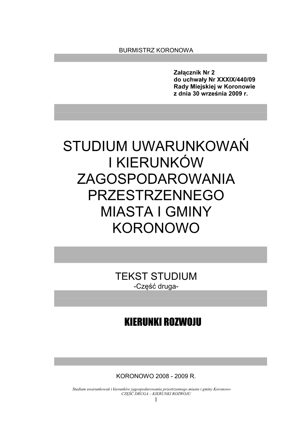 Studium Uwarunkowań I Kierunków