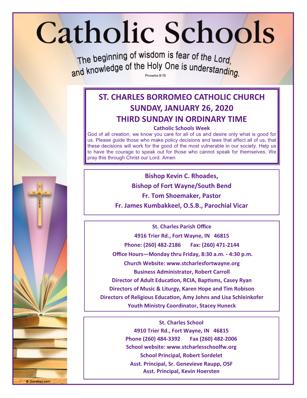 St. Charles Borromeo Catholic Church Sunday, January 26, 2020 Third