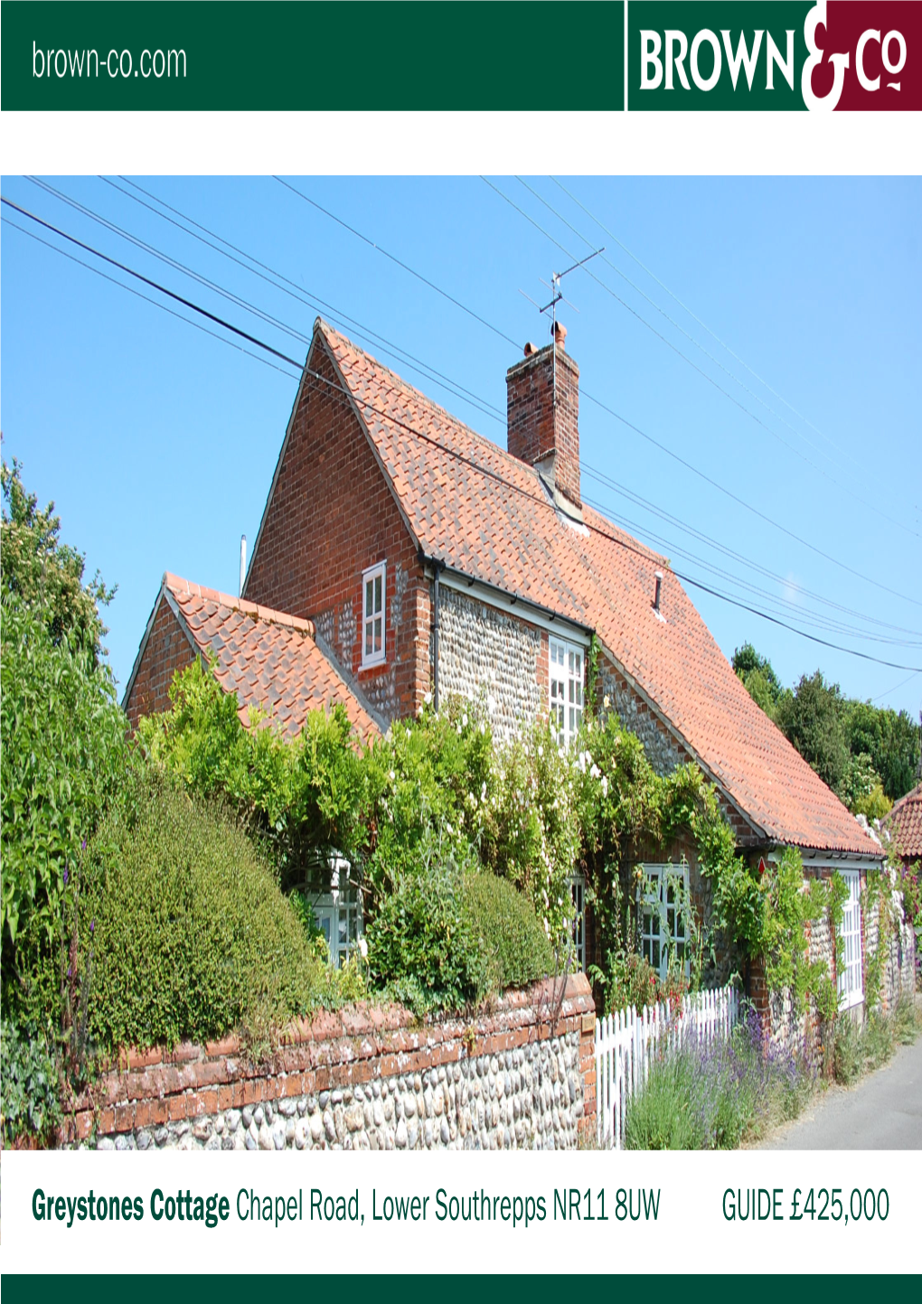 Greystones Cottage Chapel Road, Lower Southrepps NR11 8UW GUIDE £ 425,000